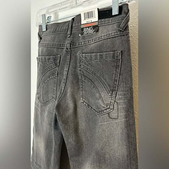 Ring of Fire Boys Gray Jeans Straight Cut Size 8 - Picture 4 of 6